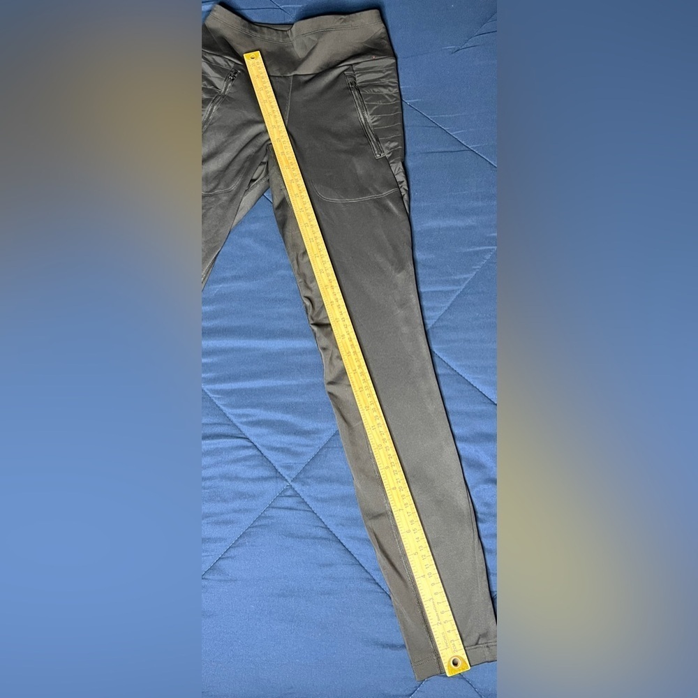 Athleta Black Hybrid Fleece Leggings - Picture 3 of 6